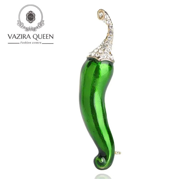 VQ Chili Pepper Brooch - Picture 1 of 5